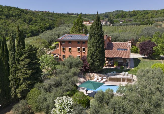 Villa in Mezzane di Sotto - Villa Terrarossa with Pool in the Vineyard