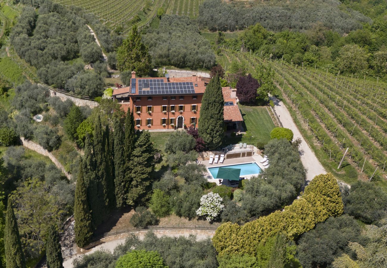Villa in Mezzane di Sotto - Villa Terrarossa with Pool in the Vineyard