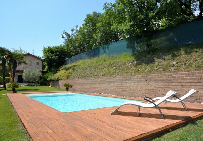  a Costermano - Rustico Villa Marciaga With Pool